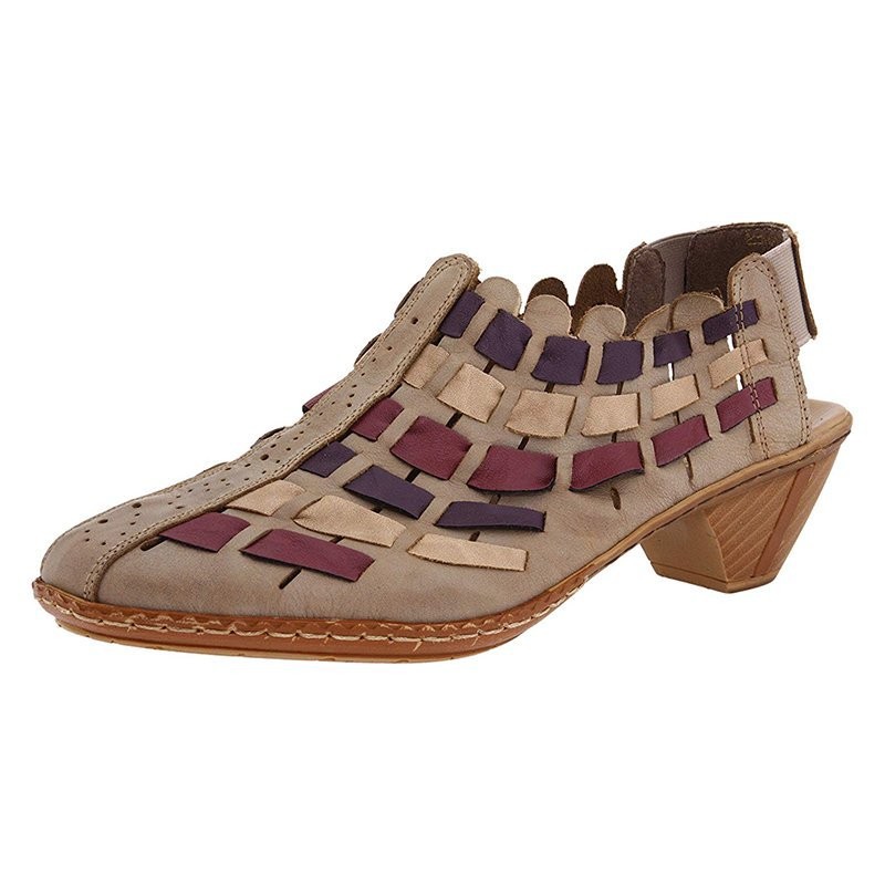 Sandals Pu Cross Woven Casual Boots Sandals