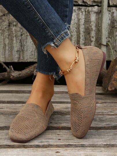 🔥Last Day 49% OFF -Women Breathable Square Toe Loafers, Fashion Outdoor Flats