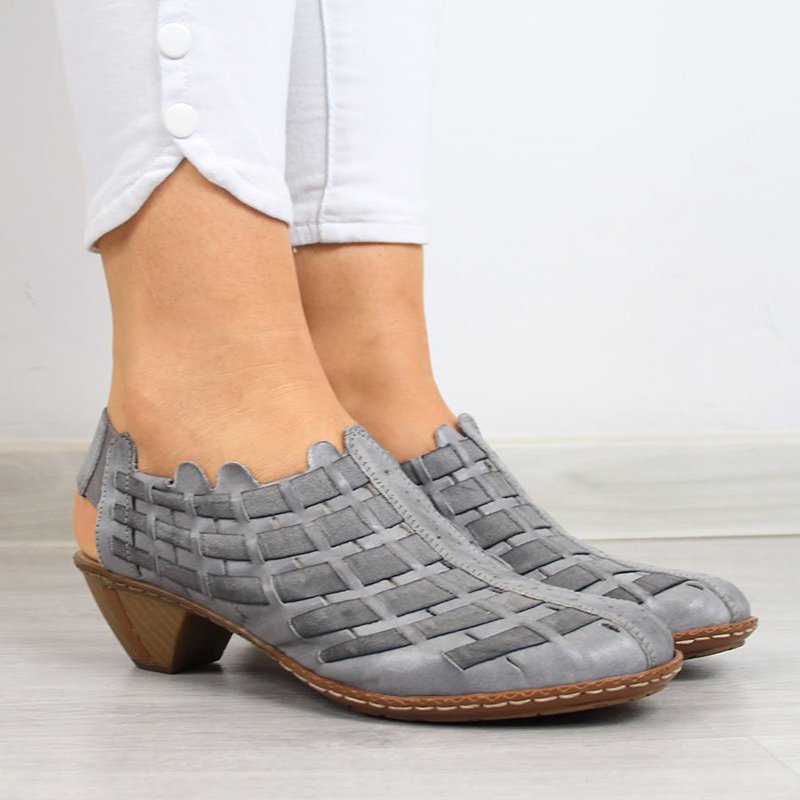 Sandals Pu Cross Woven Casual Boots Sandals